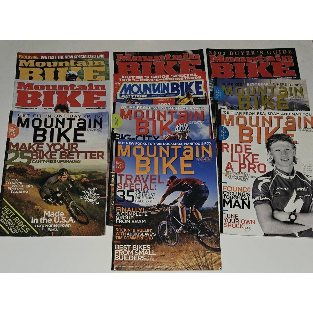 VTG 10 Mountain Bike Magazine Lot 2003 2004 2005 READ